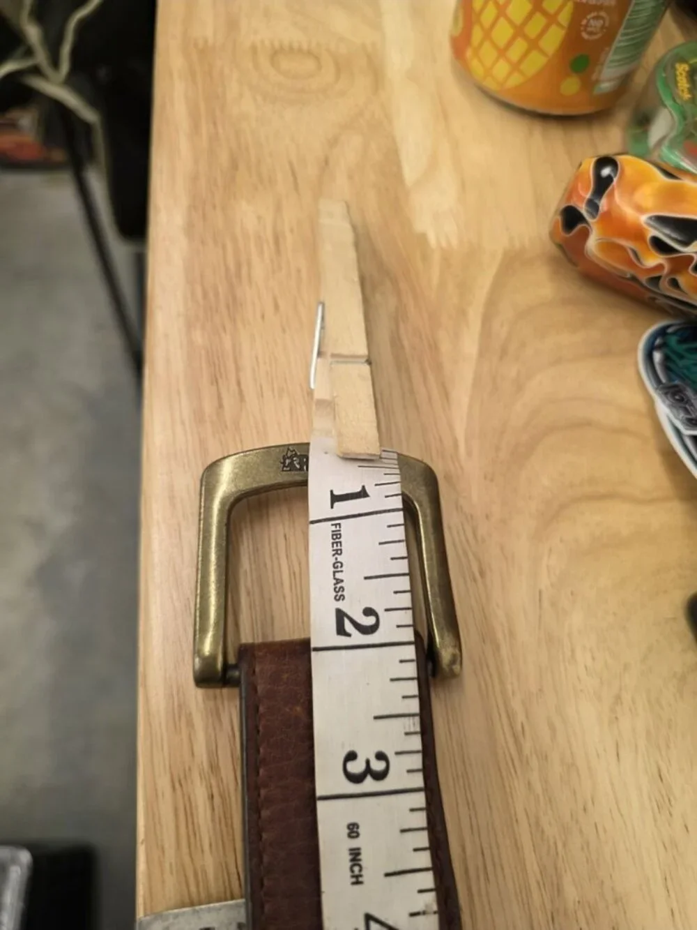 3D Belt Company Brown Leather Belt Western Men's Size 40